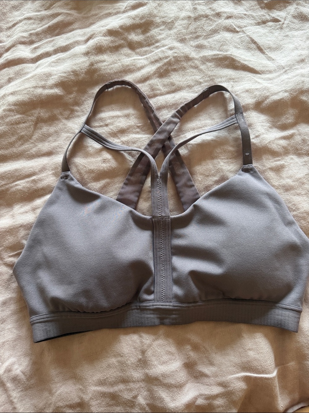 adidas dusty pink Strappy Sports Bra with Crisscross Back